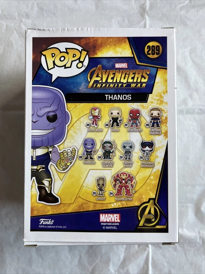 Figura Vinilo Funko Pop Marvel Avengers Infinity War Thanos #289 ¡Nuevo En Caja! Foto 3 de 4