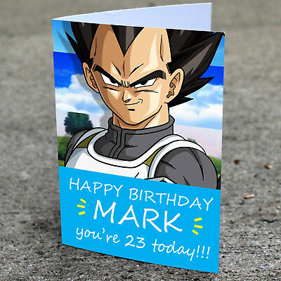 Vegeta Personalised Birthday Card Dragon Ball Goku Any Name Fast Shipping Ebay Vegeta Personalised Birthday Card Dragon Ball Goku Any Name Fast Shipping Ebay