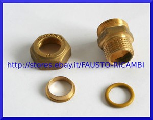 RACCORDO RAME Ø 16 X 1//2 MASCHIO MECCANICO OR ACQUA ORING STRINGERE