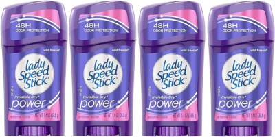 Lady Speed Stick Wild Freesia Fresh 24H Protection 1.4 oz antiperspirant 4 Pack