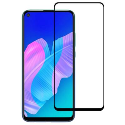 Schutz Glas für HUAWEI P40 LITE E Full Cover Curved Tempered Glass Protector