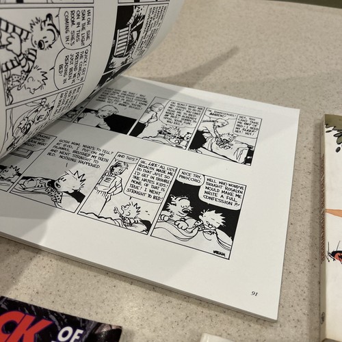 Calvin & Hobbes Lot 5x Tenth Anniversary Treasure Everywhere Lazy Sunday Attack - Picture 22 of 24