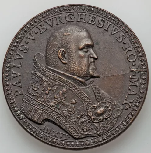 1618 Vatican Medal Restrike - Pope Paul V - "Vatican Gate" NGC MS63BN - TOP POP!
