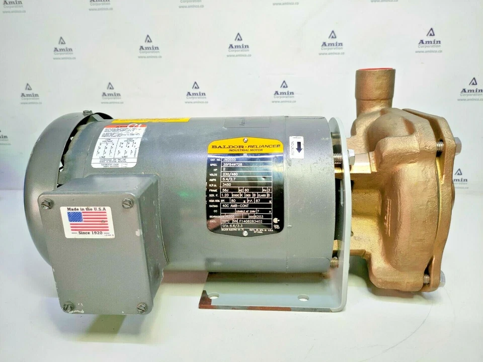 Ampco pumps KC2 1-1/4 X 1 Centrifugal pump with 2 HP Electric motor - NEW - Image 2 of 4