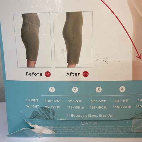 Pantalones cortos modeladores SPANX Assets para mujer cintura alta control medio muslo nude talla 1 - Imagen 3 de 3