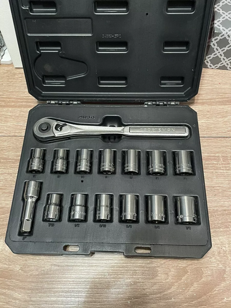 Craftsman 15 sale piece socket set