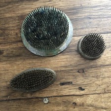 Lot 3 Antique/Vintage metal flower frogs-Spike Style