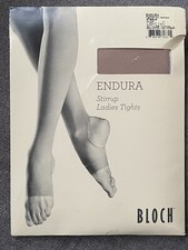 NEW Bloch Women's Endura Stirrup Ladies Dance Tights Light Tan Size A NIP
