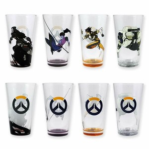 Overwatch-Transparent-Pint-Beer-Juice-Drinking-Funny-Glasses-Set-of-4-16oz