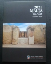 Malta 2021 year coin set from 1 cent - 2 euro plus 2 euro with mintmark F