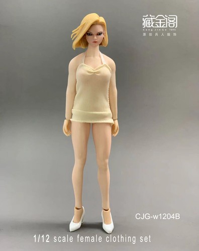 1/12 Dress for Tbleague Phicen 6" Female Figure T01A T01B T03A T03B SHF - Picture 7 of 12