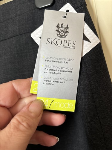 SKOPES Marie Ladies Charcoal Grey Wool Blend Lined Tailored Skirt Size 12 S NEW - Picture 8 of 13