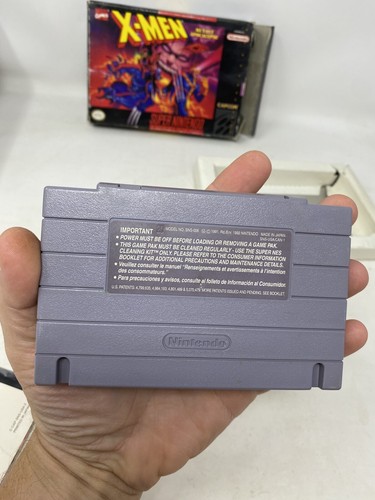 CIB X-Men Mutant Apocalypse 1994 Super Nintendo SNES - Tested - W/ Reg Card - Picture 23 of 24