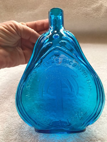 Clevenger Reproduction Bottle-McAllen Texas-1976-7”-beautiful Blue