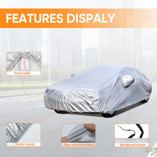 Full Car Cover Waterproof Dust Rain Protection For Mercedes-Benz C300 C200 C350 - Picture 3 of 16