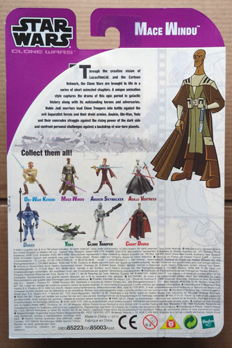 STAR WAR CLONE WARS CARTOON NETWORK MACE WINDU Z318 - Picture 7 of 7