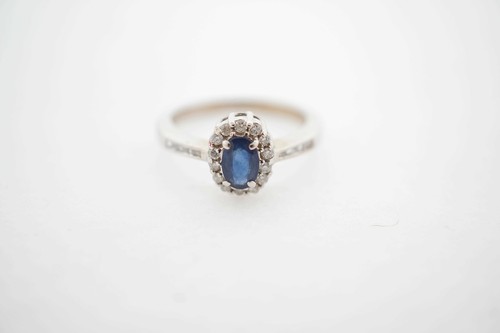14k Yellow Gold Sapphire Vintage Engagement Ring Size 6.75 Estate Sale 0.35 TCW - Picture 5 of 6