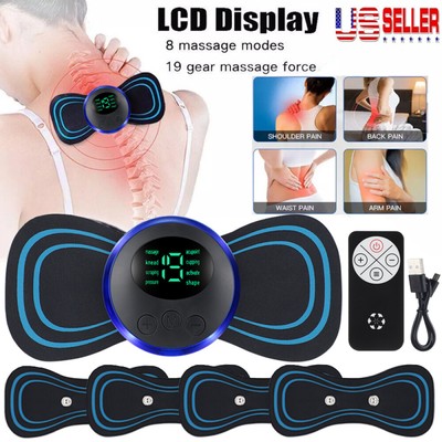 5PCS Cervical Pulse Neck Massager Full Body Muscle Stimulator Pain Relief Device