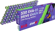 [New] D.I.D. x EVA Racing Evangelion Chain 520 EVA-01 120L ZB Limited to 2000 JP