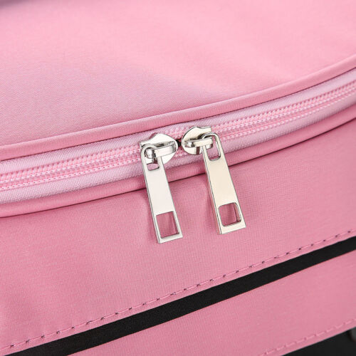 Large Pro Hairdressing Hair Equipment Salon Carrying Bag Storage Rose Pink TOU - Picture 10 of 12