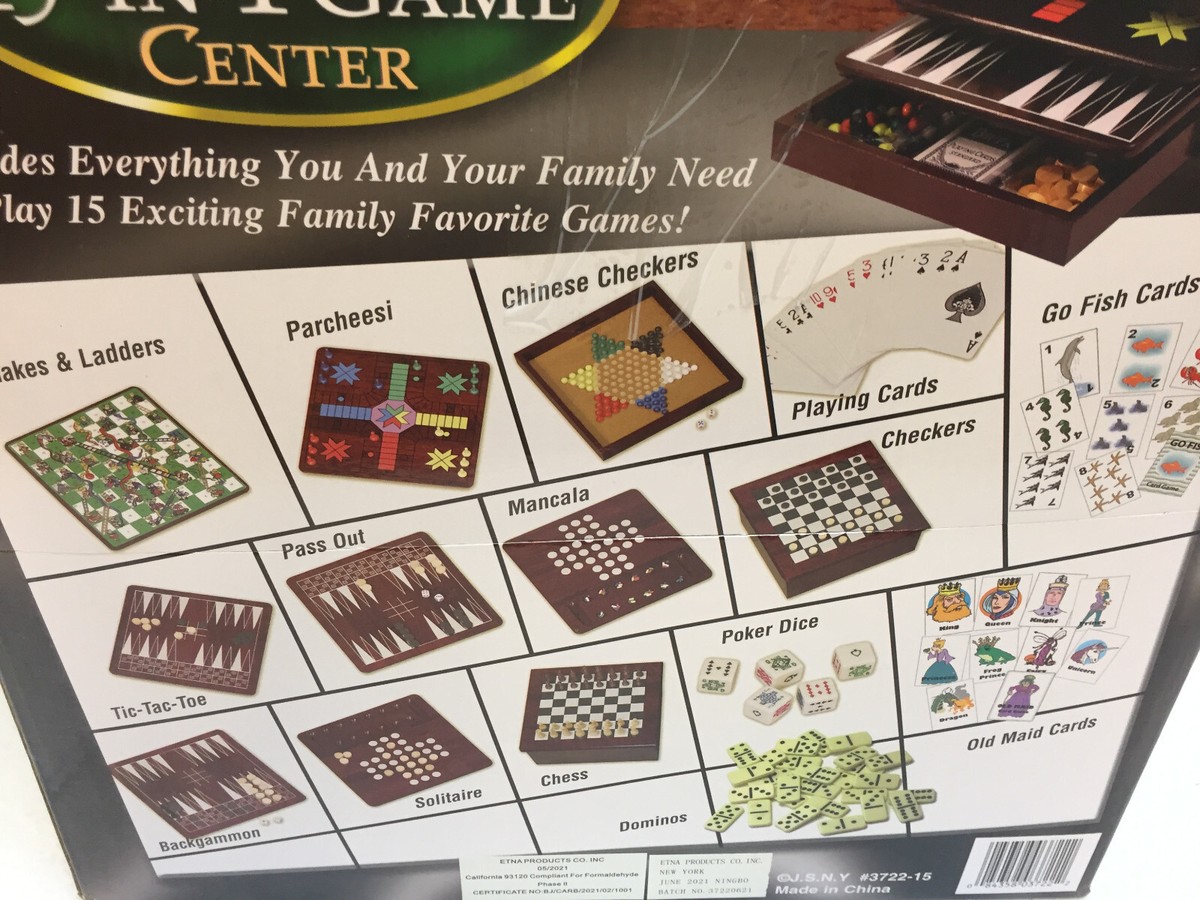 アメリカ製　ゲームテーブル Wooden 15-in-1 Game Center As Seen On TV Brand New In Box | eBay