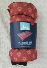 NEW Dog Crate Dog Bed Kennel Pad Pet Crate Mat Sz 29"x19" Gift Idea Paw Prints