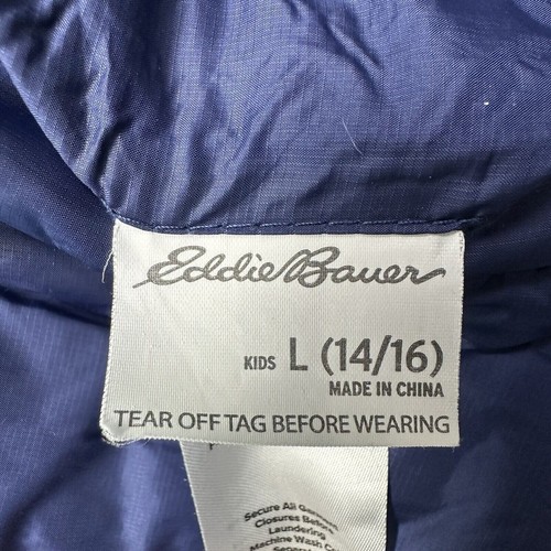 Eddie Bauer 831OW639 Kids Large 14/16 Faux Fur Coat Reversible Winter Jacket - Picture 11 of 17