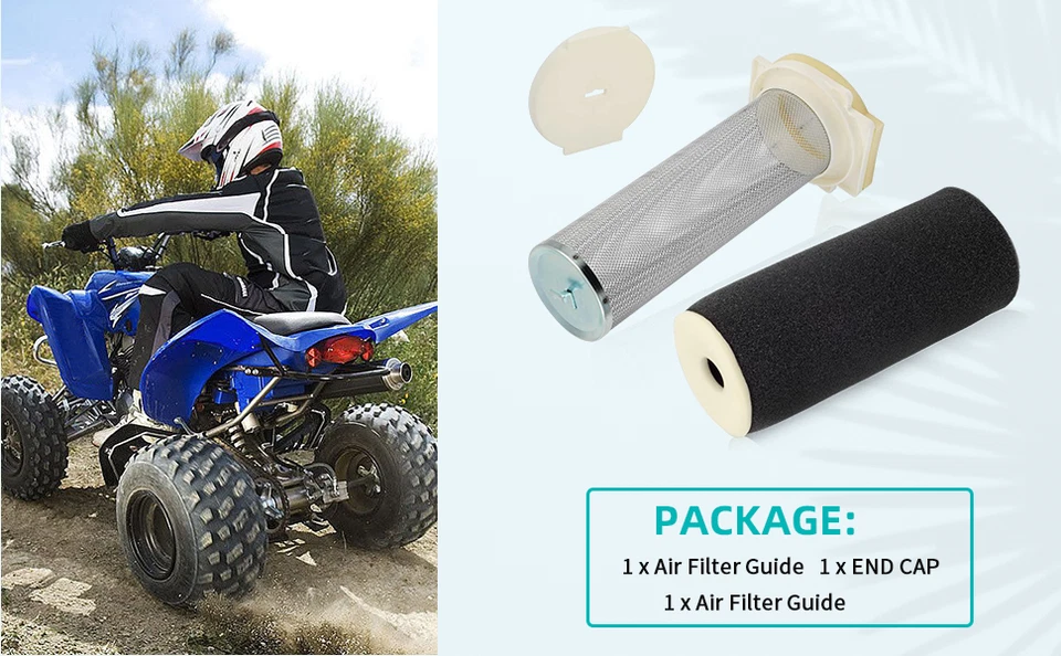 Kit de filtro de aire y guía de jaula y tapa para Yamaha Grizzly 600 660 98-08 1UY-14458-01 Foto 2 de 4