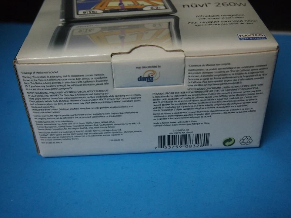 NEW Garmin nuvi260W GPS Navigation System w/ 4.3" Diag. Screen w/ Text to Speech - Image 2 of 4