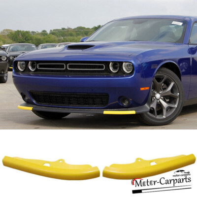 2015-2021 Dodge Challenger SRT/Scat-Pack Hellcat Style Front Bumper Protector 2PC Yellow - BLFP