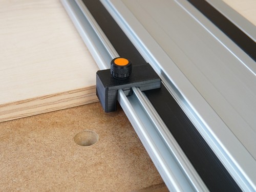 PowerTec Guide Rail Drop Stops - Pair of 2 for PowerTec Track Saw Guide Rails - Picture 3 of 3
