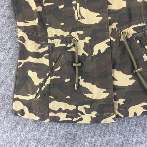 I Love Boy Meets Girl Military Vest w/Pockets Girls Large Camo Green Studs Rivet - Picture 6 of 12