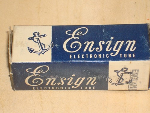 ENSIGN (BRIMAR) 12AX7 (ECC83/12AX7A) NOS/NIB HALF BOX PLATE TUBE ENGLAND TESTED - Picture 2 of 8