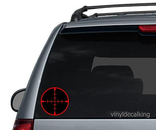 crossshair gun Rifle scope AR sights car/truck vinyl decal hunting sticker - Picture 2 of 9
