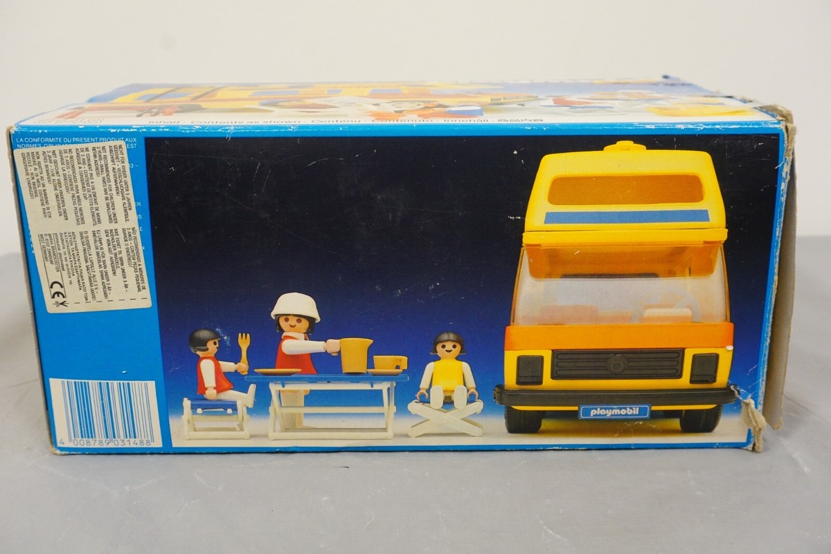 VINTAGE,70sMATCHBOX,VOLKSWAGEN CAMPER,美品 Vintage Playmobil 3148 Camper Van / Mobile Home Set (1986