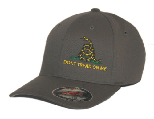DON'T TREAD ON ME HAT FLEXFIT FITTED CAP GADSDEN FLAG S/M L/XL XL/XXL - Picture 7 of 8