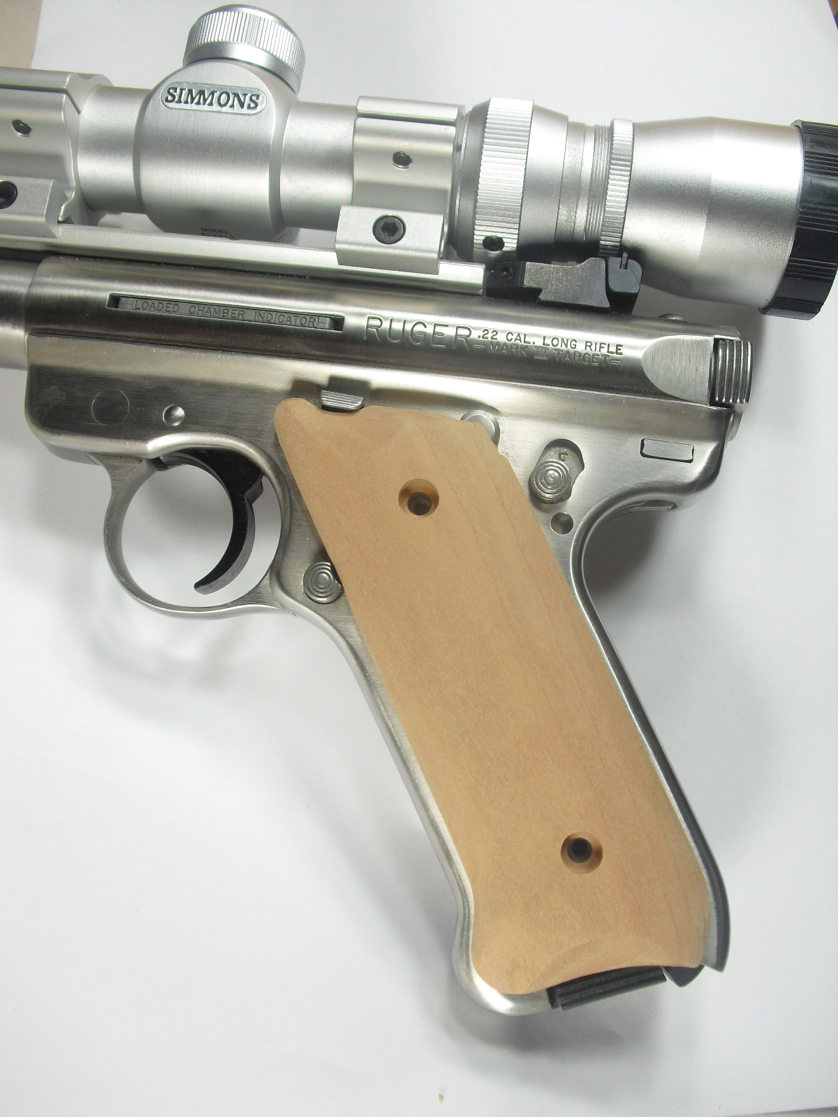 Cherry 2000 Ruger Unfinished Cherry Ruger Mark II/III Grips MK 2/3 | eBay