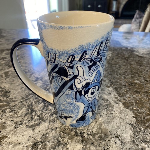 Disneyland Resort Mickey Mouse Sorcerer Mug-Rare-16oz -Fantasia - Picture 3 of 6