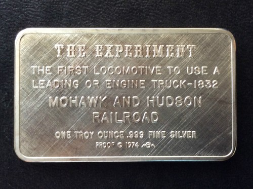 1974 Mount Everest Mint The Experiment MEM-66 Silver Art Bar A4037 - Picture 4 of 5