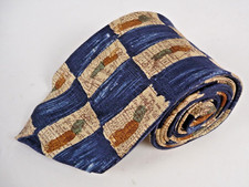 Nicklaus Mens Necktie 100% Imported Silk Made in USA Berwick Golf Course Pattern