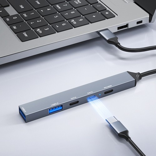 5 In 1 USB C Docking Station PD 100W Expansion Dock Hub for PC Laptop Notebook - Bild 12 von 12