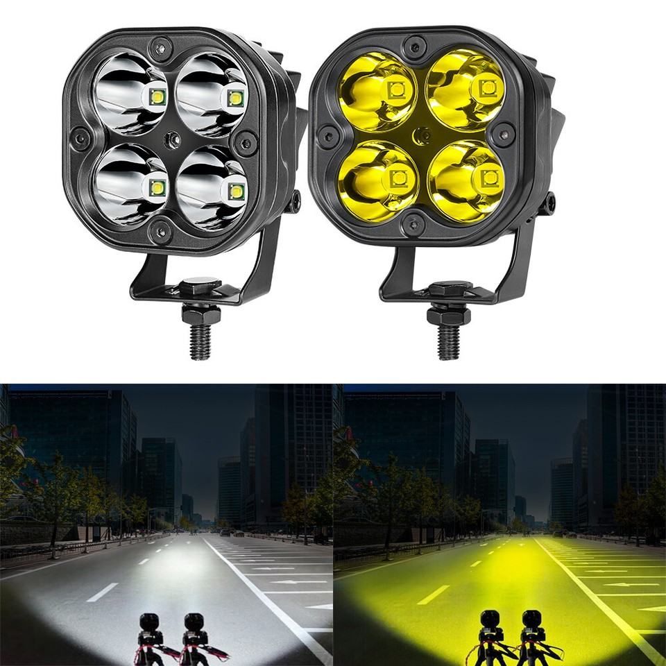 3.5'' LED Work Light Flood/Spot Cube Pods Bar Driving Fog Lamp Offroad Truck SUV