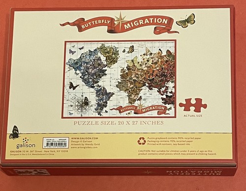 1000 Piece Puzzle - Butterfly Migration by Galison Publishing, Wendy Gold Art - Picture 6 of 6