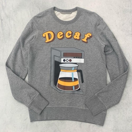 MONCLER 1952 Decaf Crewneck Sweatshirt Gray Size S 20AW Made in Turkey