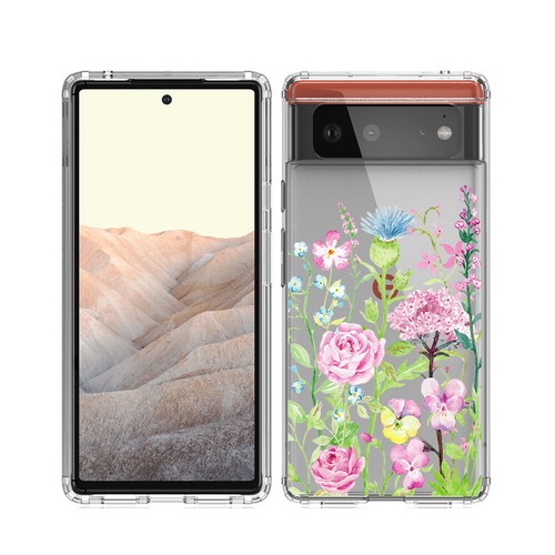 Shockproof Cover Flora Patterned Phone Case for Google Pixel 6A 7A 6 7 8Pro Case - Picture 13 of 13