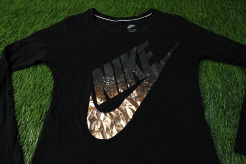 NIKE SWOOSH ORIGINAL WOMEN CASUAL L/S SHIRT T-SHIRT TEE JERSEY SIZE XS X-SMALL - Picture 2 of 9