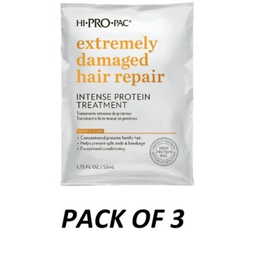 HI PRO PAC EXTREMELY DAMAGED HAIR REPAIR TREATMENT 1.75 FL OZ.  - PACK OF 3