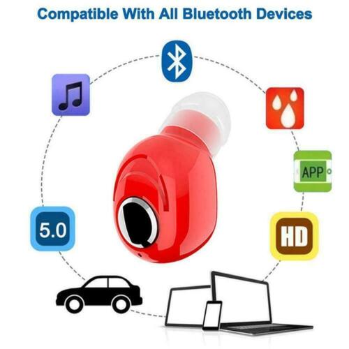 Mini Wireless Bluetooth Earbuds In-Ear Stereo Earphones Sport XMAS B1W3 F9P7 - Picture 3 of 17
