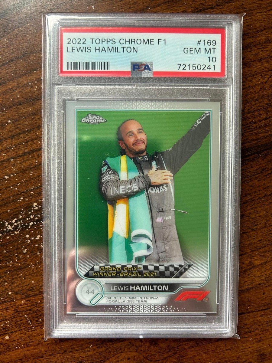 Lewis Hamilton #169 - 2022 Topps Chrome F1 - PSA 10 GEM MT Lewis Hamilton #169 - 2022 Topps Chrome F1 - PSA 10 GEM MT