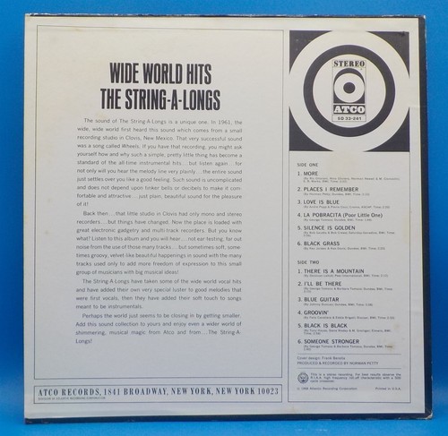 The String A Longs LP "Wide World Hits" EX / EX VG++ BX16 - Picture 2 of 3